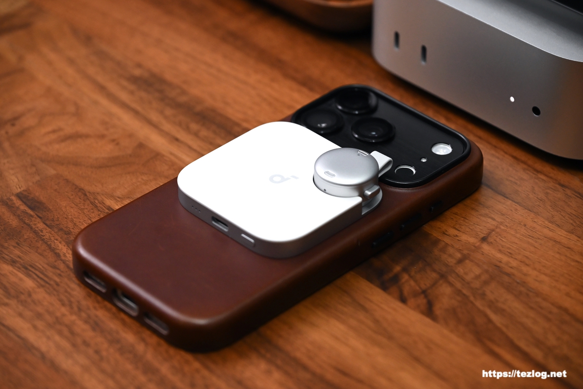 Anker Soundcore Work MagSafeでiPhoneの背面にくっつける