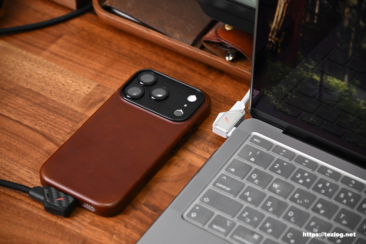 Aulumu M07 240W USB-C to USB-C ケーブル ブラック/カーボン・グレー/アルミニウム合金