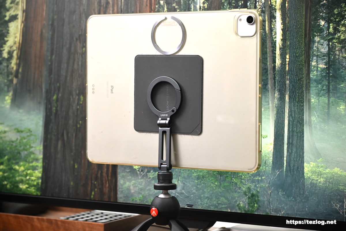 Ulanzi MA07 magsafe用スマホホルダー iPad Pro 12.9インチで使用