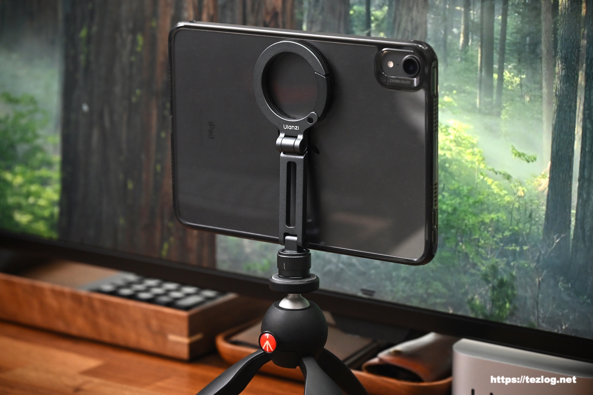 Ulanzi MA07 magsafe用スマホホルダー iPad miniで使用