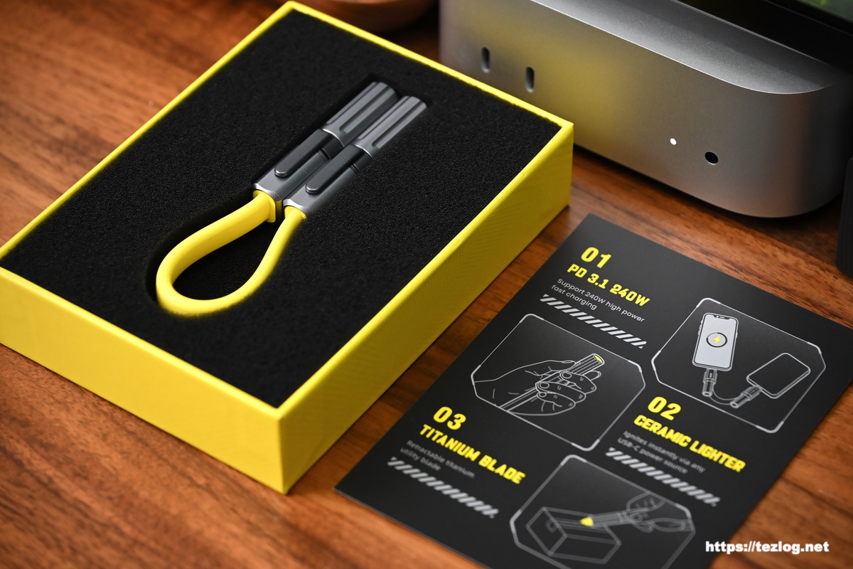 AOHi プロメテウス 3-in-1 チタニウム EDC ケーブルパッケージを開封