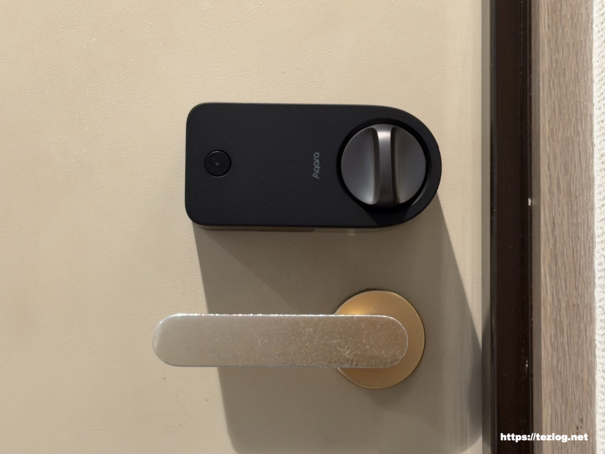 Aqara スマートロック J200 ロック本体を玄関内側に取り付け