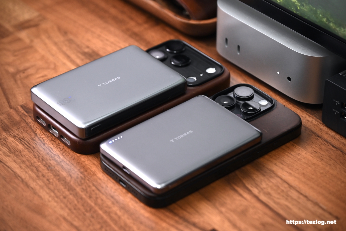 TORRAS MiniMag Pro 10000mAh / iPhone 17 Pro と5000mAh / iPhone 16 Pro