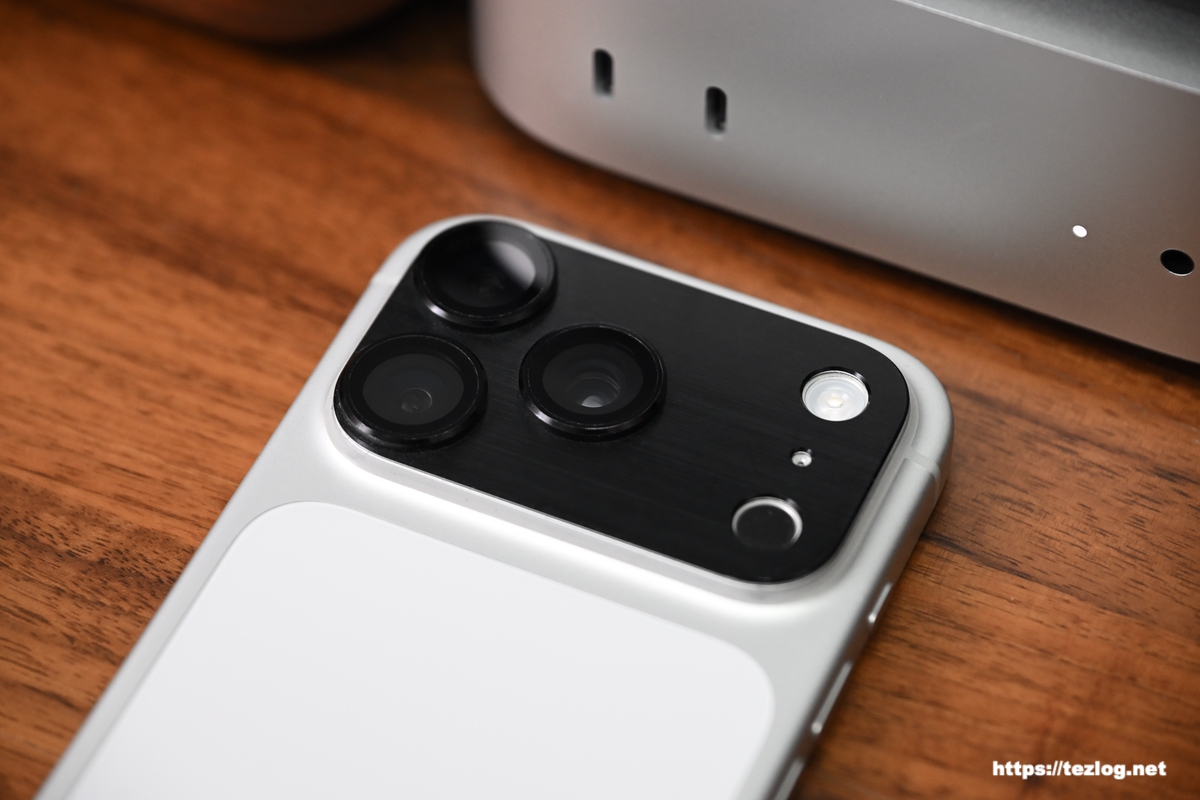 SeGinn iPhone 17 Pro 対応 カメラフィルム レンズカバー アルミ合金+強化ガラス製 10ヶ月使用後