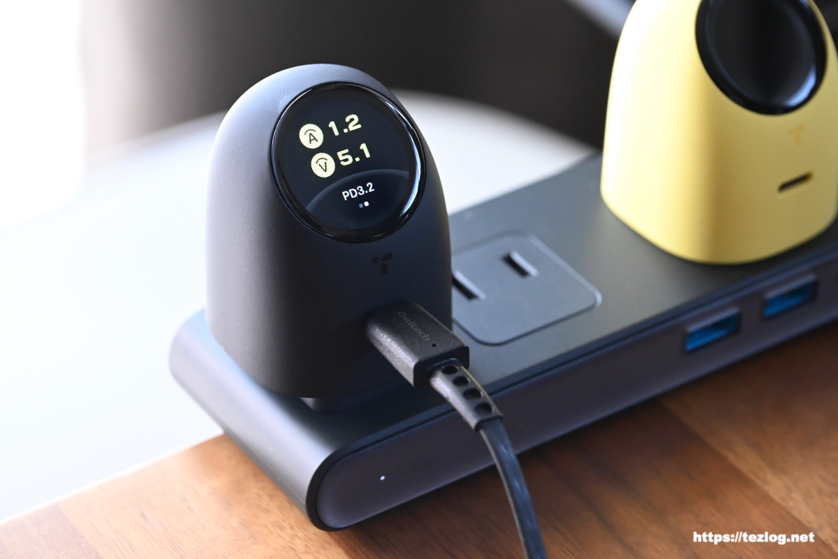 TORRAS FlashEye Dot データ表示モード(電流・電圧・充電プロトコル)